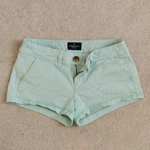 AE mint green shortie